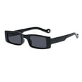 thumbnail image 1 of XASZHN Unisex Fashion Retro Street Shot Sunglasses PC Frame Small Square Design Black_001 One Size, 1 of 4