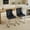 Black#51, variant on Dining Chairs Counter Height Swivel Barstools, 26'' H Seat Height Upholstered Bar Stools Set of 2, Fabric in Wine Red,Wooden Dining Chairs