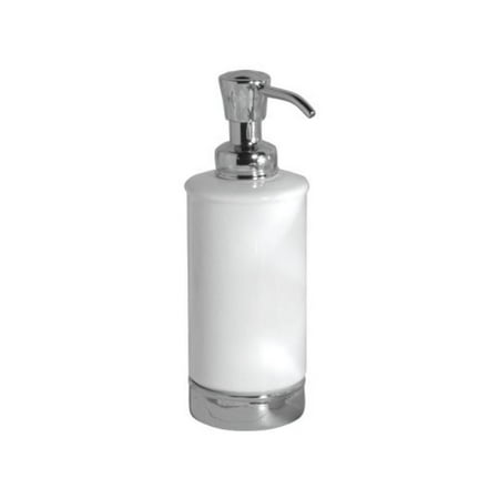 Interdesign York Ceramic Soap Lotion Dispenser Pump For Kitchen Interdesign York Ceramic Soap Lotion Dispenser Pump For Kitchen Or Bathroom Countertops White