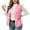 Pink, variant on Women's Cozy Fleece Sleeveless Vest V Neck Open Front Loose Fit Plush Waistcoat Casual Fall Winter Warm Layering Gilet Outerwear Wine