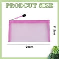 thumbnail image 2 of 10 piezas de bolsa de cosméticos de malla de nailon multiusos, estuches de viaje para maquillaje, estuches para lápices, organizadores de viaje, 5 colores, 22 x 11,5 cm, 2 of 5