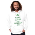 thumbnail image 5 of Keep Calm Ginger On St Pattys Humor Hoodie Sweatshirt Women Men Brisco Brands X, 5 of 6
