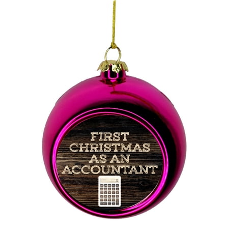 First Christmas As An Accountant 1st Ornaments Bauble Christmas