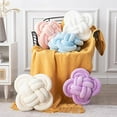 thumbnail image 3 of Knot Pillow, Decorative Throw Pillows with Soft Plush for Couch, 12" Knotted Pillows Purple Dorm Room Decor Pillow Ball Cushion for Bed Living Room, 3 of 6