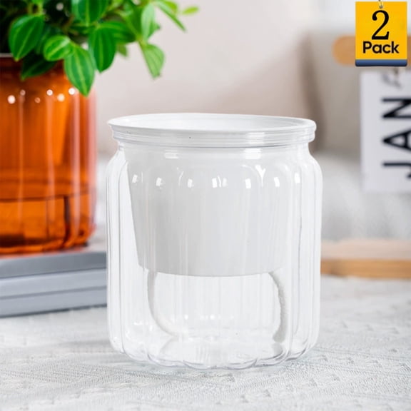 Djiypn 4 inch Plant Pots, 2 Pack Flower Pots Outdoor Indoor, Small Plastic Planters Flower Pots for Garden Succulent Nursery House Plants