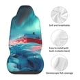 thumbnail image 5 of Pofeuu Aurora Borealis Village Print Automotive Car Seat Covers Flat Cloth Full Set Seat Covers,Car Seat Covers front seats for Cars Trucks and SUVs(Two packs), 5 of 7