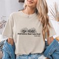 thumbnail image 4 of Jollimate Be Still And Know Shirt, Floral Christian Women Graphic Tee, Cool Retro Scripture T-Shirt, 4 of 6