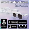thumbnail image 3 of 2026 New Fashion Smart Audio Glasses, Optional Anti-Blue Light Lenses, Built-in Mic & Speaker, HiFi Audio HD Calls with AI Voice Assistant, Unisex for Driving & Indoor Use, Premium Holiday Gift, 3 of 9