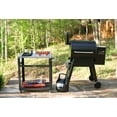 thumbnail image 6 of NUUK Double-Shelf Rolling Outdoor Dining Grill Cart, 20" x 30" BBQ Pizza Oven Table and Food Prep Worktable Station, 6 of 10
