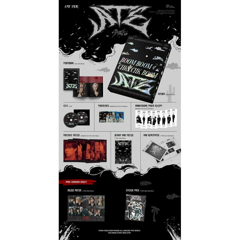 【直筆サイン】　Stray Kids mini album ATE Stray Kids Mini Album, Limited ATE Version, Includes CD