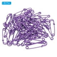 thumbnail image 3 of Uxcell Safety Pins 2.48 Inch Large Metal Sewing Pins Purple 50Pcs, 3 of 5