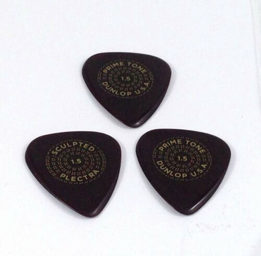 Dunlop 511R15-U 1.5 mm Primetone Standard Sculpted Plectra Guitar Picks - Pack of 12