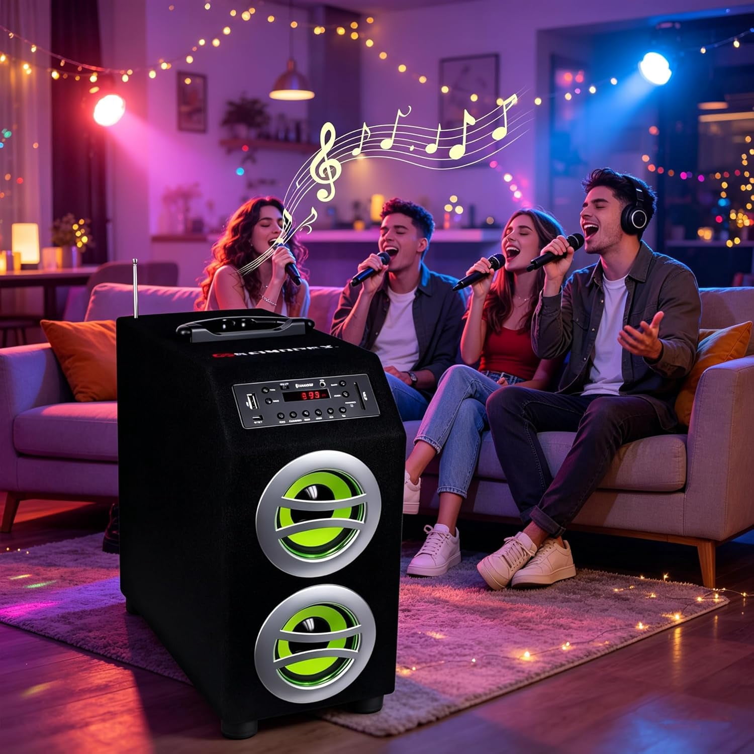 Sondpex CSF-D45B Portable Bluetooth Speaker System and Music Player