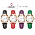 thumbnail image 7 of CHENXI Luxury Fashion Women Crystal Watches Rose Gold Waterproof Quartz Watch Ladies Leather Bracelet Wristwatch Montre Femme, 7 of 7