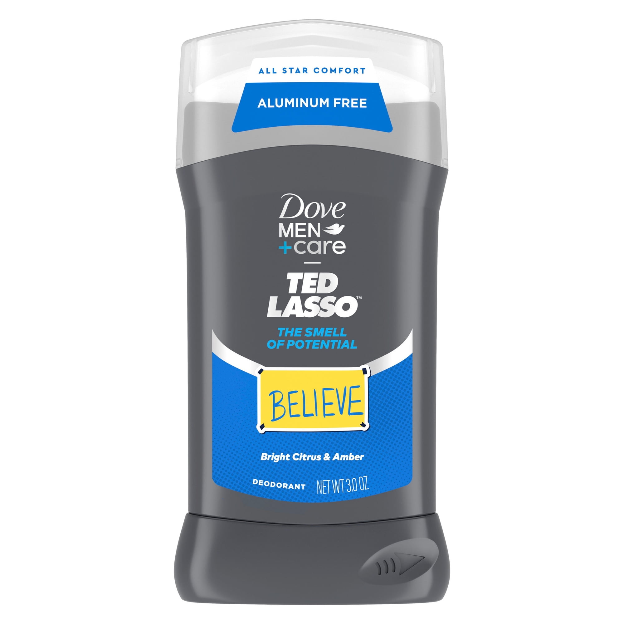 Dove Men+Care Ted Lasso Limited Edition The Smell Of Potential For 72H Protection Deodorant Stick Neutralizes Odor And Sweat, 3.0 oz