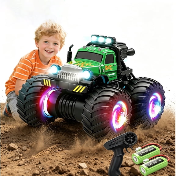 HNH Off Road Remote Control Car, RC Crawler Monster Trucks for Boys, RC Car Gift for Kids 3-10 Years-Green