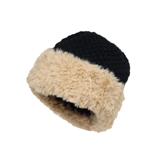 WITHMOONS Knitted Ribbed Beanie Hat Basic Plain Solid Watch Cap YZB0134 (Black)