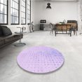 thumbnail image 4 of Ahgly Company Machine Washable Indoor Square Transitional Bright Lilac Purple Area Rugs, 3' Square, 4 of 7