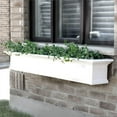 6ft Weatherproof Traditional Vinyl Window Box in White