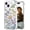 Blue Lovely Dinosaurs, variant on Compatible for iPhone 14 Case for Women Girls Clear Design Cute, Protector Girly Transparent Ocean Beach Mountain Sunset Sun Sea Palm Trees Clouds Hills Tropical