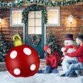 thumbnail image 4 of Christmas Inflatable Decorated Pvc Glitter Ball Outdoor Holiday Decoration 23.6 Inch For Yard And Garden, 4 of 9