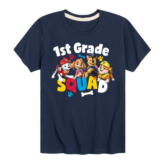 Paw Patrol - Squad First Grade - Toddler & Youth Short Sleeve Graphic T-Shirt