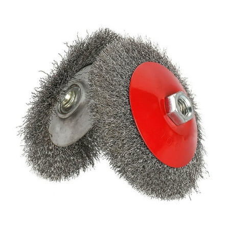 

2pcs 4.5inch 115mm Twisted Knot Crimp Steel Brushes Angle Grinder Wire Brush M14