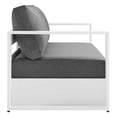 thumbnail image 4 of Modway Tahoe Ensemble de Patio Extérieur en Aluminium Thermolaqué de 3 Pcs, Blanc Charbon, 4 of 10
