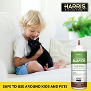 Harris Diatomaceous Earth Food Grade, Feed Supplement, 8oz. Bottle with Applicator Tip