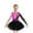 Hot Pink&Black, variant on TiaoBug Kids Girls Ballet Dance Outfits Sparkle Long Sleeve Leotards with Tutu Skirt Figure Skating Performance Costume Turquoise&Black 6