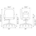thumbnail image 3 of Lionel Office Chair Beige Office Chair, Modern Style, Comfy and durable polyester fabric, Plywood, Indoor Office, 3 of 12