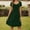 Dark Green, variant on Daolelai Women's Summer Elegant Retro Sweetheart Neck Short Sleeve A-Line Skirt Work Party Casual Dress