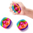 thumbnail image 1 of Heytea 2 Pcs Jouets Snapper Fidget Pack Jouet Pop Exercice Manuel Renforceur de Doigts Kits d'Entraînement Créateur de Bruit pour Fête Adultes Enfants Garçons Filles Soulagement du Stress Autisme ADHD (Arc-en-Ciel & Arc-en-Ciel), 1 of 5
