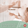 thumbnail image 5 of Plastic Shower Liner Clear - Premium PEVA Shower Curtain Liner with Rustproof Gr, 5 of 13
