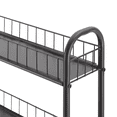 thumbnail image 6 of 6 Tier Rolling Slim Storage Cart Metal with 4 Lockable Wheels & Baskets Storage Shelf Cart for Kitchen Bathroom Laundry Small Space Office,Black, 6 of 8