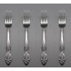 thumbnail image 2 of Tenedor de mesa de acero inoxidable Oneida Wordsworth (juego de cuatro), 2 of 5