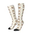 thumbnail image 2 of Daiia Sports Socks Flower Chicken Printed Novelty Crew Socks for Men Women Knee High Socks Cotton Socks Soft & Breathable Support Unisex Socks, 2 of 9