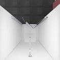 thumbnail image 6 of Sunny Shower 36" W x 72" H Bi-Fold Hinged Frameless Shower Doors in Chrome Finish, 6 of 7