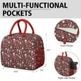 thumbnail image 6 of Lunch Bag Lunch Box for Women Reusable Insulated Lunch Bags,Water-Resistant Red Crossbone Pirate Party Supplies Poster Cooler Lunch Tote Bag, Large Capacity for Work Travel Picnic, 6 of 6