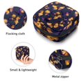 thumbnail image 3 of Aesthetic Yellow Purple Butterflies Pattern Sanitary Napkin Storage Bag, Zipper Menstrual Cup Pouch Feminine Menstruation First Period Pads Holder for Girls Women Ladies, 3 of 6