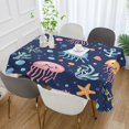 thumbnail image 2 of Yayeee Tablecloths 60" x 120" Rectangle Wrinkle Resistant Party Table Cover, Yellow Jellyfish, 2 of 8