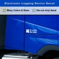 thumbnail image 4 of 2 Pack - ELD E-Log In Use Vinyl Decal Electronic Logging Device Sticker E-Log Electronic Driver Logs Decal for Commercial Semi Truck & Bus Drivers - Many Colors & Sizes (11" x 4", Blue), 4 of 8
