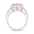thumbnail image 3 of Rosec Jewels IGI Certified 5 Carat Lab Grown Pink Diamond Heart Engagement Ring (VS1 Grade), 18K White Gold, US 6.50, 3 of 9