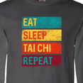 thumbnail image 4 of Inktastic Martial Arts Eat Sleep Tai Chi Repeat Long Sleeve T-Shirt, 4 of 5