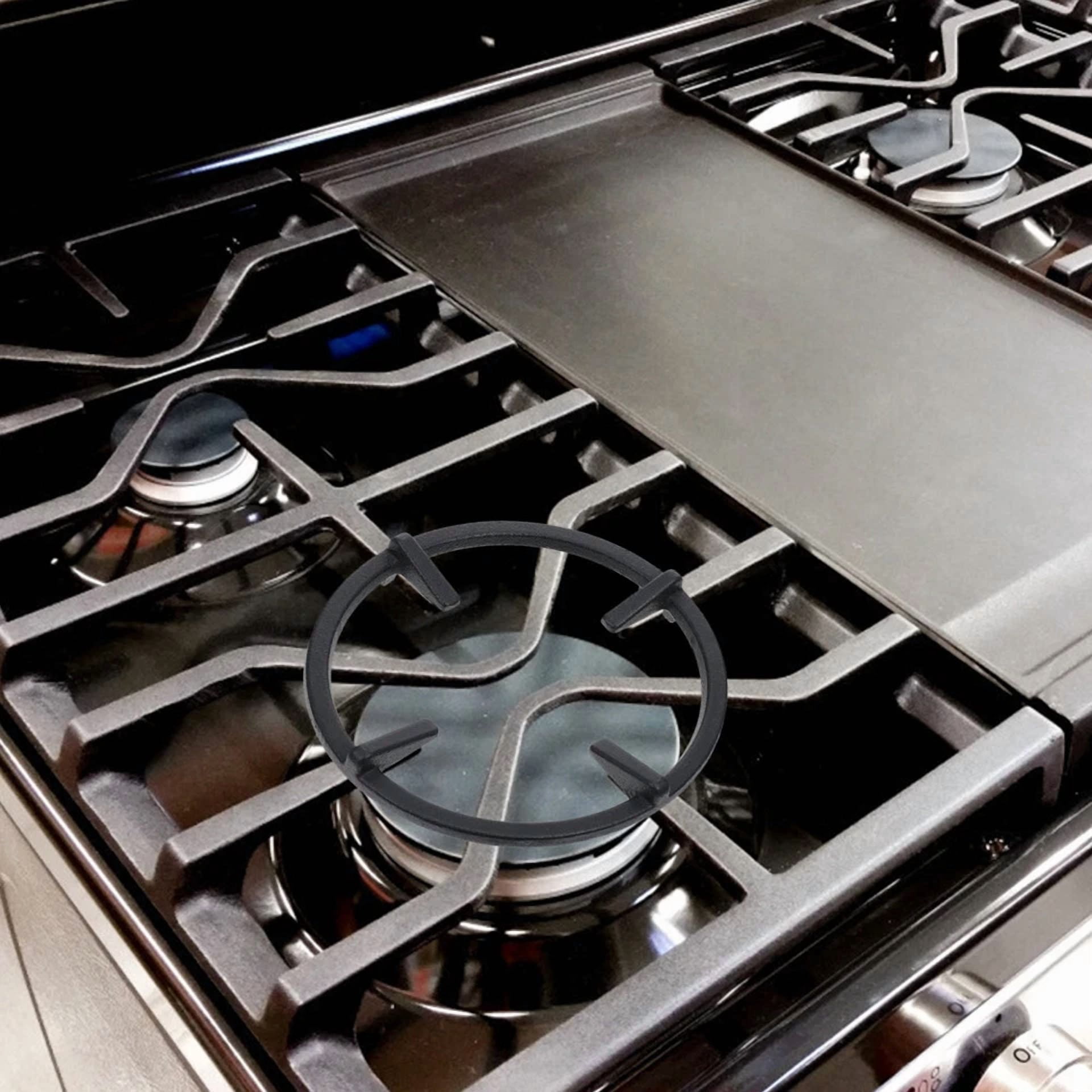 KNACK - Gas Cooktop Pot Rack Pot Holder Non Slip Universal Wok Support Ring Gl