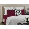 thumbnail image 5 of Comfy Bamboo World Series 90gsm 4pc Microfiber Bedsheets Sheet Set, Twin Size Bed, Red, 5 of 5
