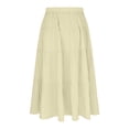 thumbnail image 2 of Lutiedan Girls' Maxi Skirts Tiered Elastic Waist Drawstring Flowy Skirts Ruffle Pleated Casual Summer Long Skirts Size 3-15, 2 of 7
