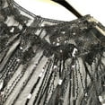 thumbnail image 5 of MEICHEN Shawl Wraps for Women, Women Cape Crochet Lace All Mesh Summer Beaded Sequin Flapper Dress Shawl for Party, Fall Winter Fashion Accessories, 5 of 5