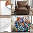 thumbnail image 6 of CHAQLIN Floral Print Chair Covers for Living Room, 2 Pcs Armchair Slipcover Spandex Chair Slip Cover Super fitted for Pet, 6 of 8