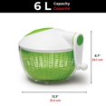 thumbnail image 4 of Starfrit Salad Spinner with Ergonomic Side Handle - Large Capacity 6L - Bowl Can Be Used for Serving - Stopper Button, 4 of 4